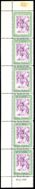 1947 - 1 lira Giornata Filatelica, ... 