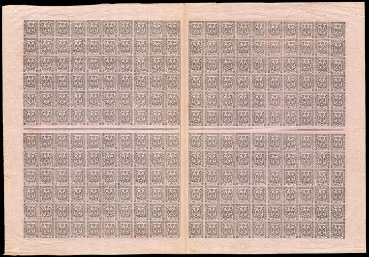 1855 - 9 cent. violetto grigio, ... 