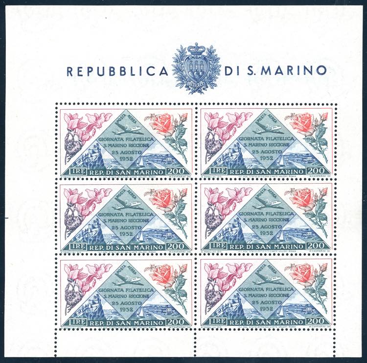 1952 - Fiori-Giornata Filatelica, ... 