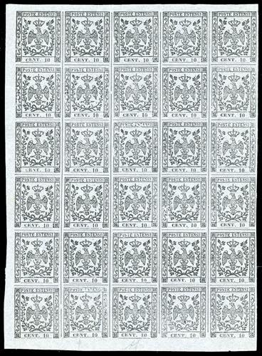 1857 - 10 cent. grigio lillaceo ... 