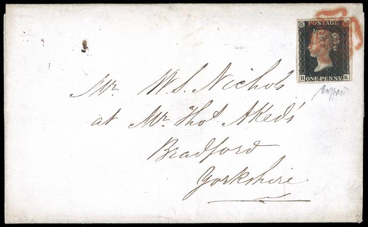 GRAN BRETAGNA 1840 - 1 p. nero ... 