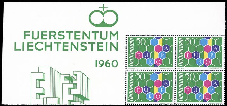 LIECHTENSTEIN 1960 - 50 r. Europa, ... 