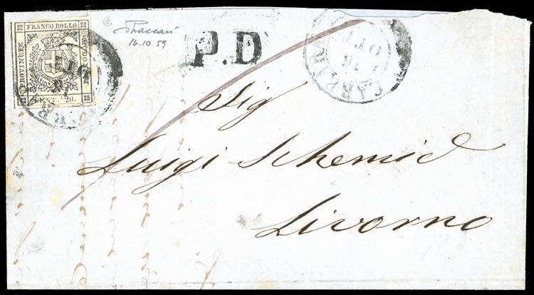 1859 - 20 cent. ardesia violaceo ... 