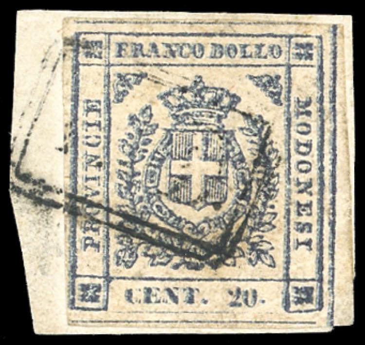 1859 - 20 cent. ardesia violaceo, ... 