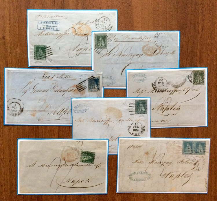 TOSCANA 1852/1858 - Sette lettere ... 