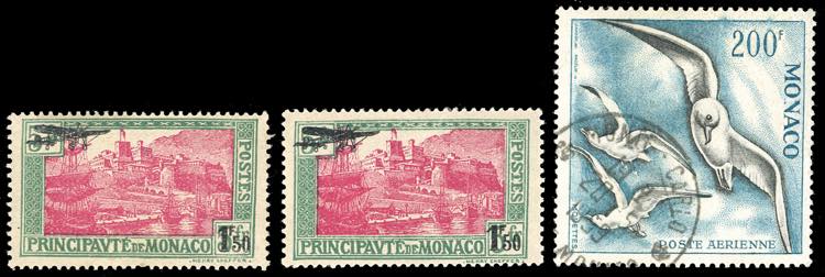 MONACO POSTA AEREA 1933/1957 - Due ... 
