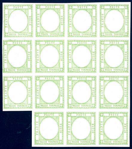 1861 - 1/2 tornese verde (17), ... 