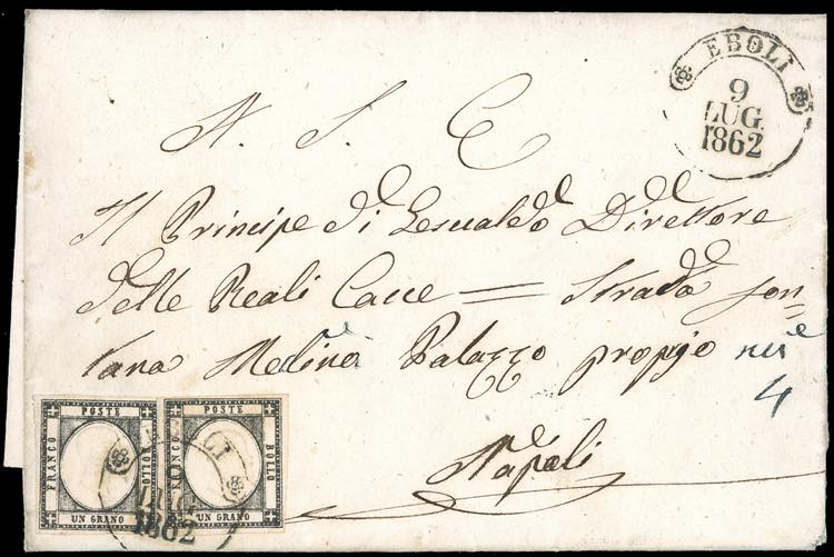 1862 - 1 grano nero (19), coppia, ... 