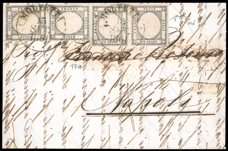 1861 - 1 grano grigio nero, una ... 