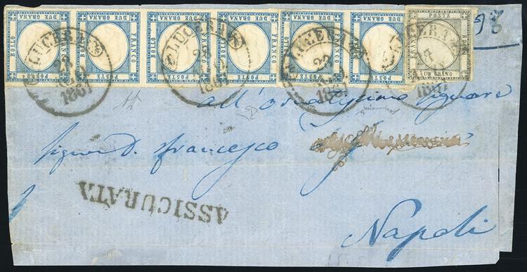 1861 - 2 grana azzurro chiaro, ... 