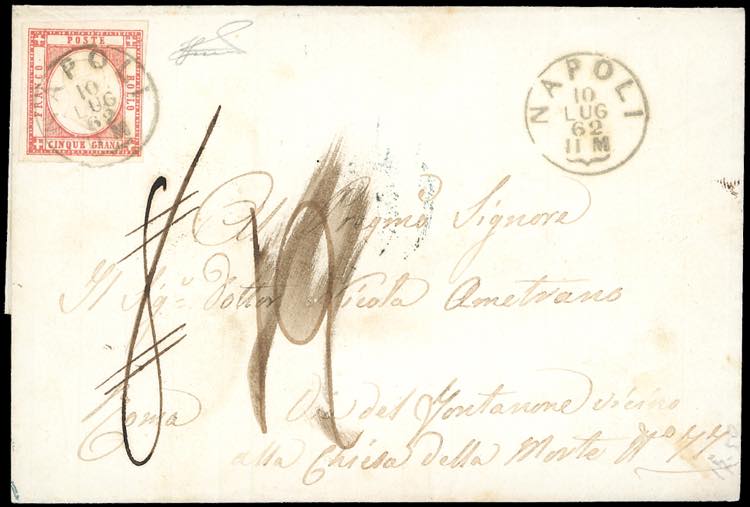 1862 - 5 grana vermiglio (21a), ... 