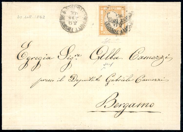 1862 - 10 grana arancio (22), ... 