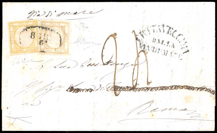 1861 - 20 grana giallo, 10 grana ... 