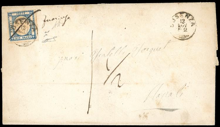 1862 - 2 grana azzurro (20b), ... 