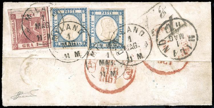 1861 - 1 grano carminio vivo, II ... 