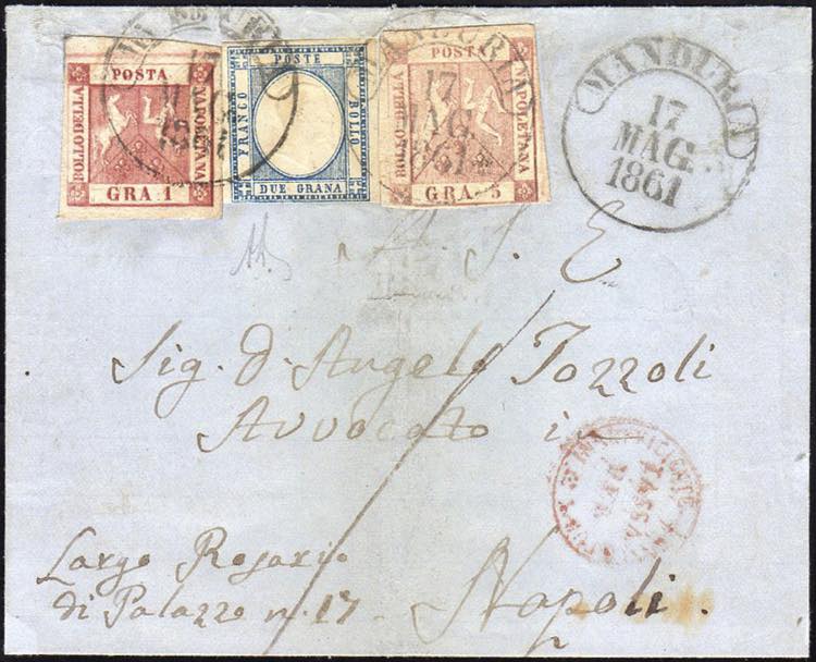 1861 - 1 grano carminio, II ... 