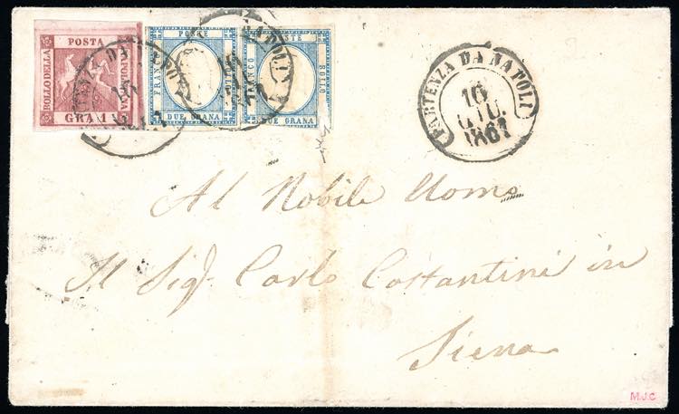 1861 - 1 grano rosa carminio, II ... 