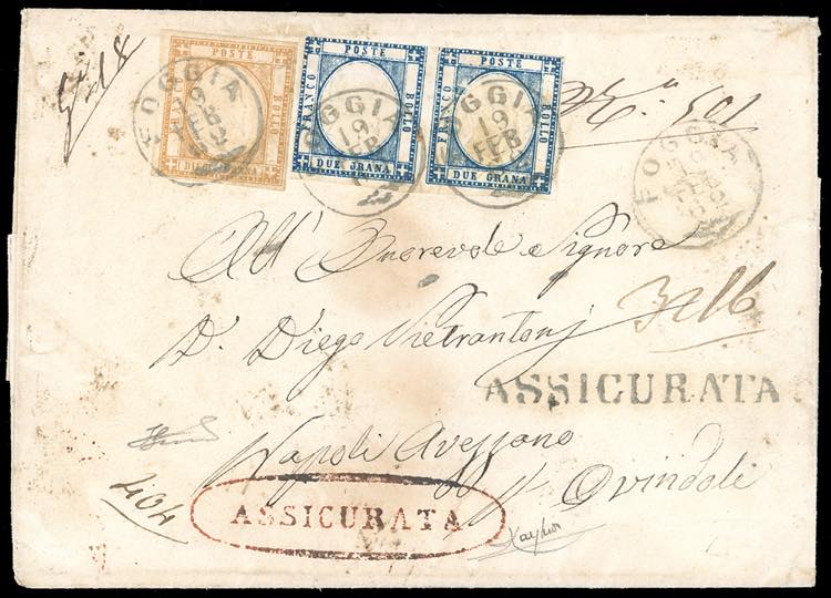 FOGGIA, ASSICURATA + NAPOLI, ... 