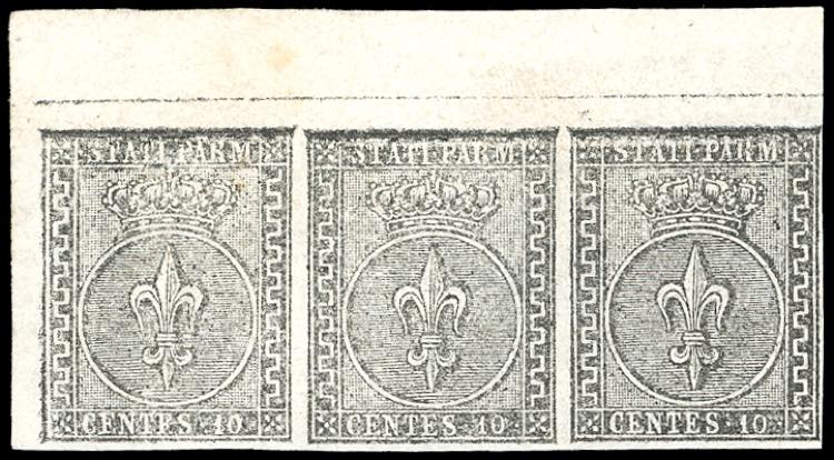 1852 - 10 cent. bianco (2), ... 