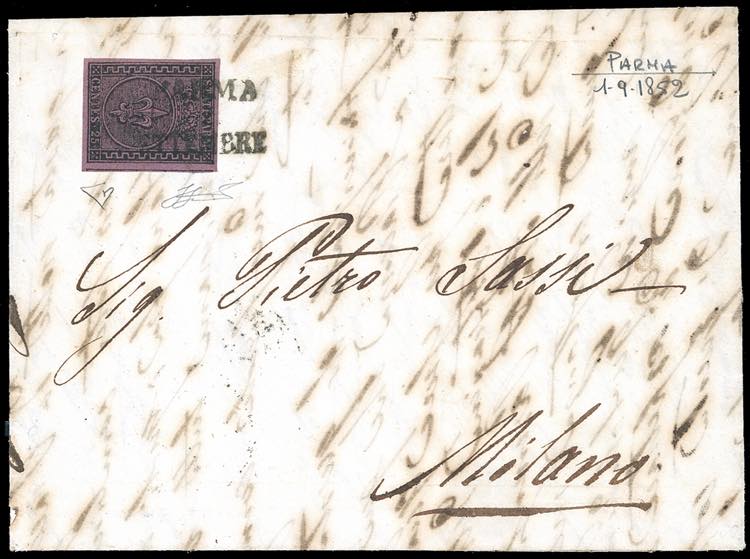 1852 - 25 cent. violetto (4), ... 