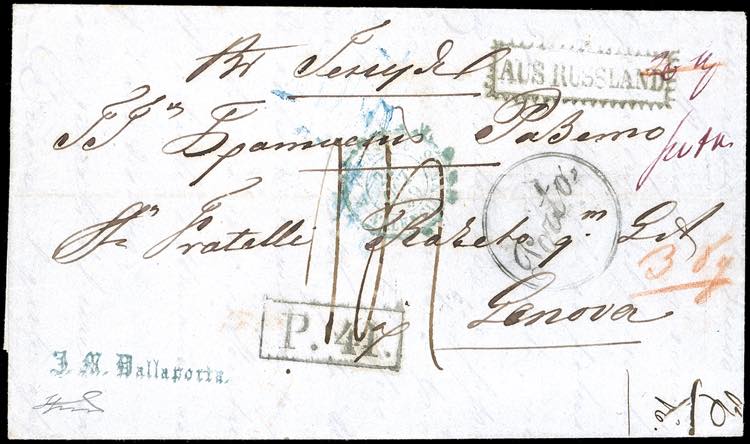 SARDEGNA-RUSSIA 1859 - Lettera da ... 