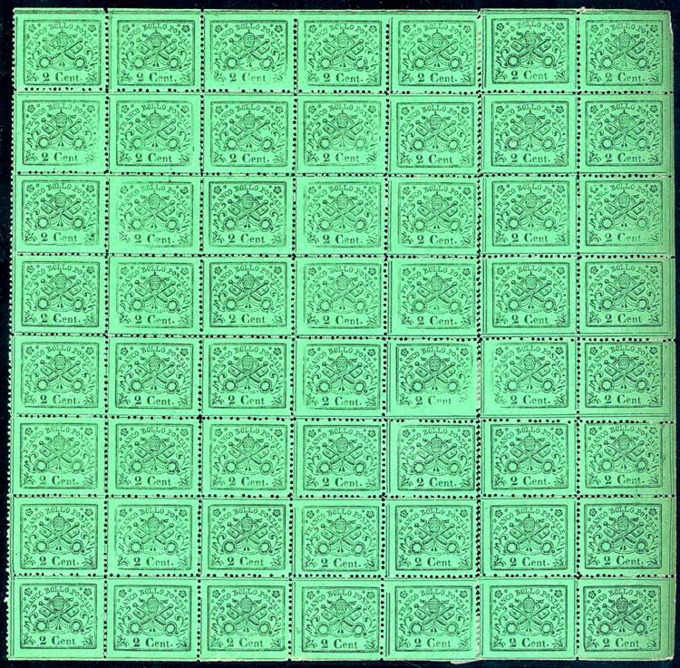 1868 - 2 cent. verde chiaro (22), ... 