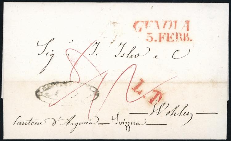 SARDEGNA-SVIZZERA 1846 - Lettera ... 