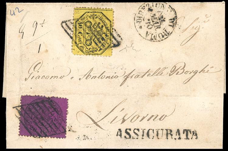 1870 - 40 cent. giallo intenso, 20 ... 