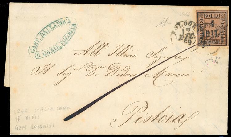 1859 - 4 baj fulvo (5), perfetto, ... 