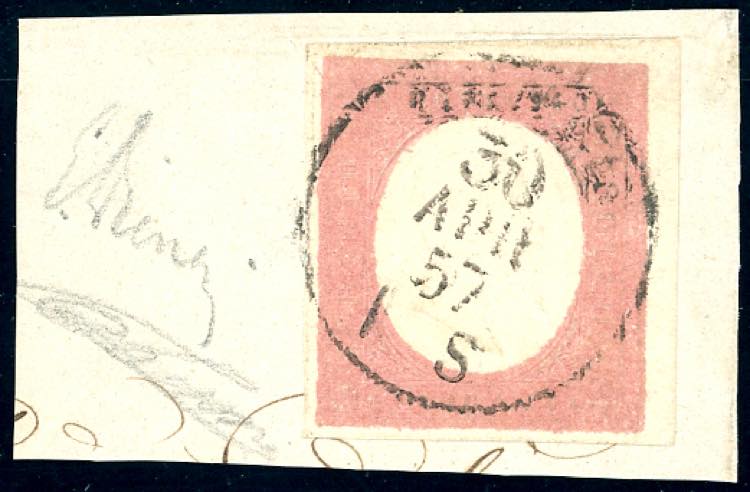 1854 - 40 cent. rosso mattone ... 