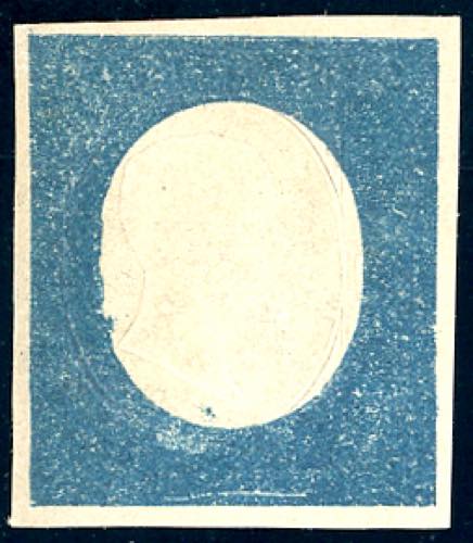 1854 - 20 cent. indaco, non emesso ... 