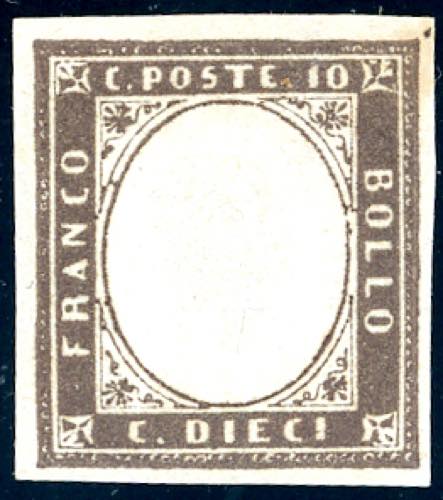 1859 - 10 cent. bruno cioccolato ... 