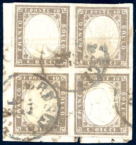 1860 - 10 cent. bruno lillaceo ... 