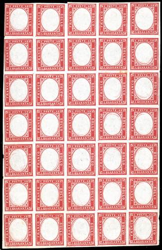 1861 - 40 cent. rosso carminio ... 