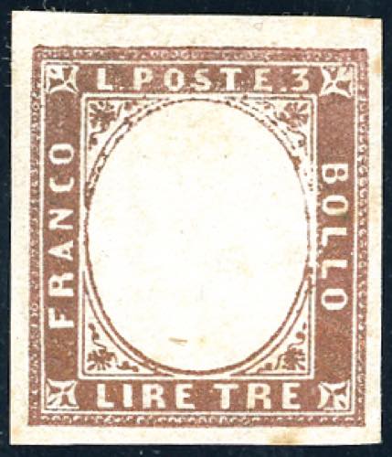 1861 - 3 lire rame vivo (18A), ... 
