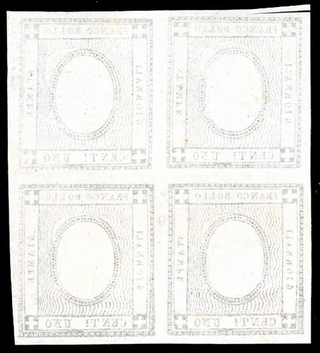 1861 - 1 cent. grigio nero per ... 