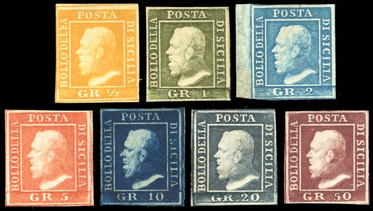 1859 - Serie completa di 7 valori ... 