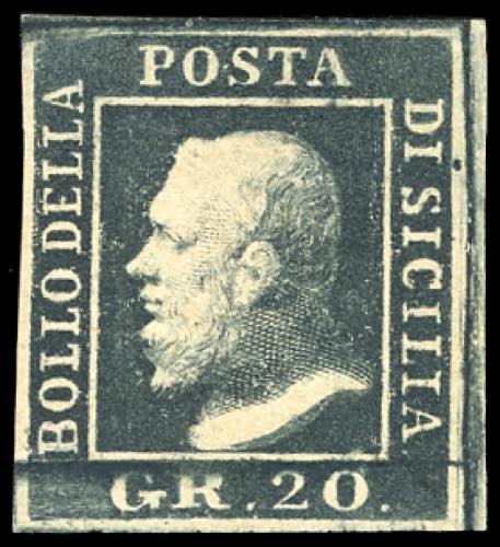 1859 - 20 grana nero ardesia ... 