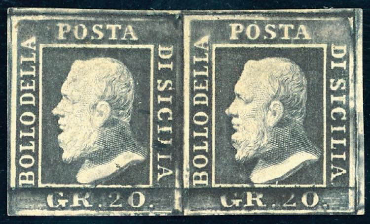 1859 - 20 grana violetto ardesia ... 