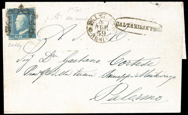 CALTANISETTA, ovale senza fregi ... 