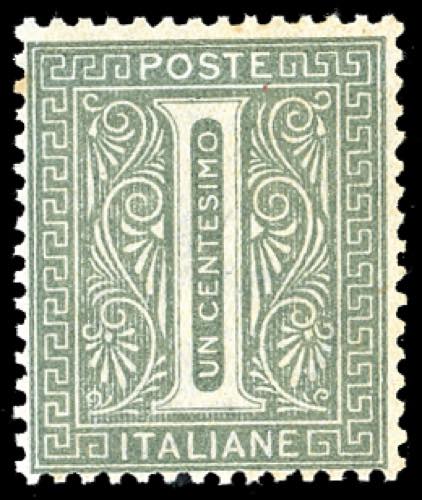 1863 - 1 cent. De La Rue, tiratura ... 