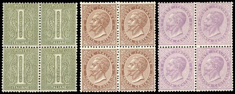 1866 - 1 cent., 30 cent. e 60 ... 