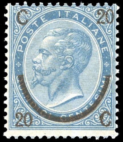1865 - 20 cent. su 15 cent. Ferro ... 