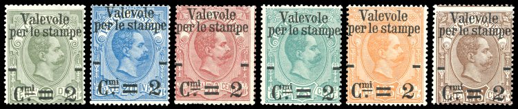 1890 - Valevole per le stampe, ... 