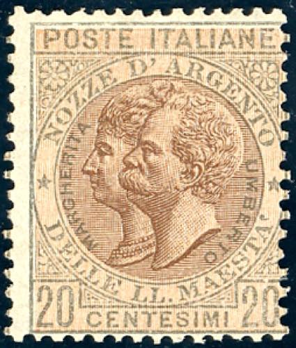 1893 - 20 cent. verde oliva e ... 