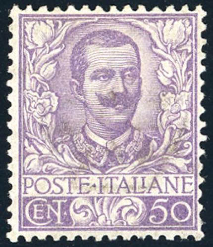 1901 - 50 cent. Floreale (76), ... 