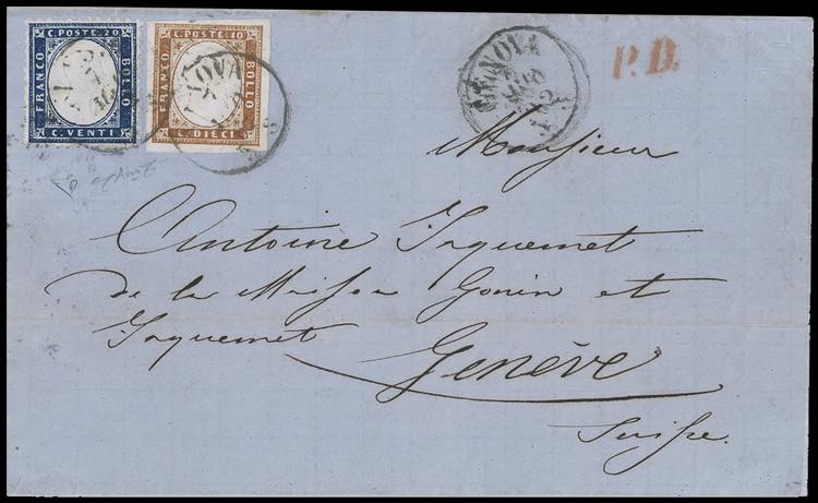 REGNO DITALIA-SVIZZERA 1862 - 20 ... 