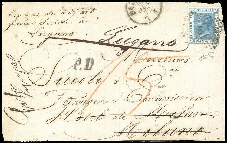 REGNO DITALIA-SVIZZERA 1872 - 20 ... 