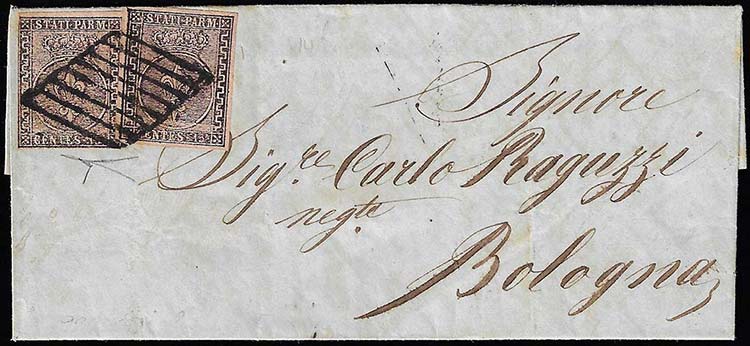 1856 - 15 cent. rosa (3), due ... 