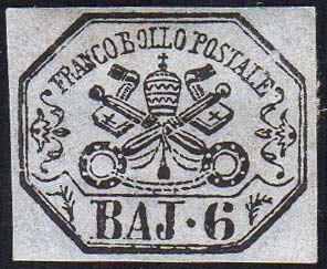 1864 - 6 baj lilla grigio (7A), ... 